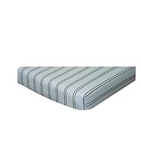 Go Mama Go Designs Crib Sheet, Blue Stripe