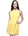 OMEYA.WANSHIDA.Women Party Flare Lace High Neck Sleeveless A-line Mini Dress