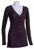 Majestic Paris Linen Long Sleeve Henley
