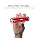BAKTH 3200mAh Power Bank - Portable Mini USB Ultra-Compact Backup Phone Charger External Battery for Smartphones, MP3 Players, Tablets and Other Devices (Red)