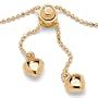10k Gold Lariat Ankle Bracelet 12"