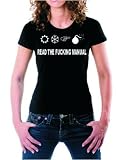 Read the fucking manual RTFM GIRLY T-SHIRT SCHWARZ