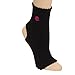 Challenge Toeless Open Heel Grippers Yoga Socks - 2 pack (Black/Pink, Size 6-12)