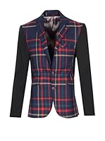 ZZ_RNT23 Americana Hombre (Azul Marino / Rojo)