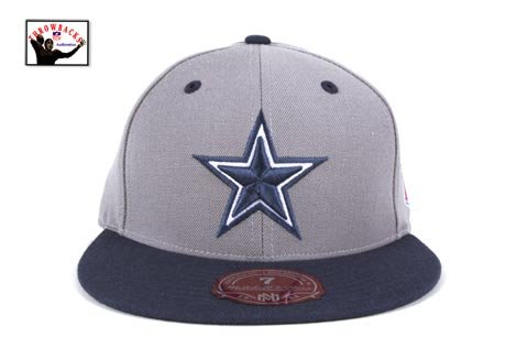 Dallas Cowboys Two Tone Grey & Blue Fitted Hat / Cap