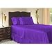 Royal Opulance Satin Queen Sheet Set, Grape