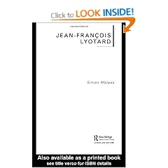 Jean-Fran�ois Lyotard (Routledge Critical Thinkers)