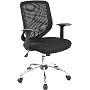 Mesh and Ventilated Office Chair - Mid Back Contemporary Mesh Chair - LF-W95-MESH-BK-GG