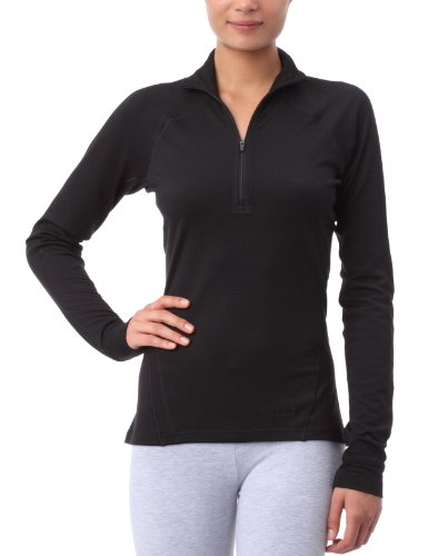 Patagonia Damen Langarmshirt MERINO3 Midweight Zip-Nec, black, M Preisvergleich