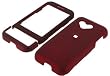 HTC T-Mobile G1 Google Cell Phone Red Rubberize Textured Snap-On Case Cover with Removable Swivel Belt Clip