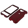 HTC T-Mobile G1 Google Cell Phone Red Rubberize Textured Snap-On Case Cover with Removable Swivel Belt Clip