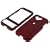HTC T-Mobile G1 Google Cell Phone Red Rubberize Textured Snap-On Case Cover with Removable Swivel Belt Clip