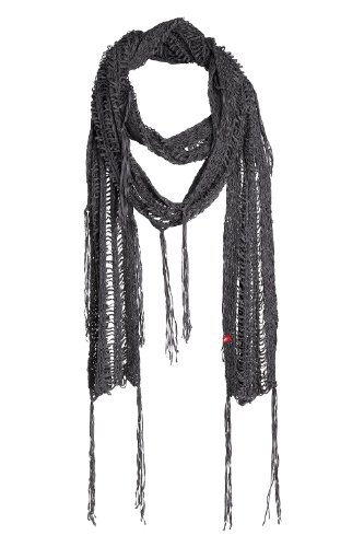 edc by ESPRIT Damen Schal, D48360, Gr. one size, Grau (Cool Grey 048) Preisvergleich