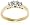 14k Yellow Gold 3-Stone Diamond Ring (1/2 cttw, H Color, SI2 Clarity), Size 6