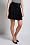 Stretch Cotton Pleat Front Skirt