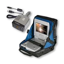 Portable / Case Logic In-Car DVD Player Case BUNDLE with Car Power Adapter / Accessory Power DC-to-AC Mobile Inverter with USB port for all USB compatible devices for Select SONY DVP Models
