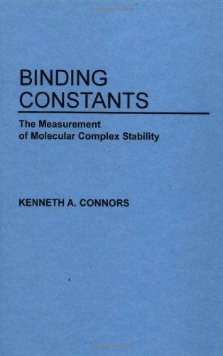 binding constants the measurement of molecular complex stability