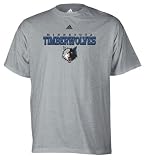adidas Minnesota Timberwolves Ash True Court T-shirt (Medium)