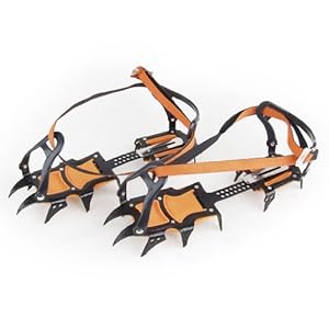 12-Teeth Ice/Snow Boot Shoe Covers Spike Cleats Crampons Gripper Climbing Walking