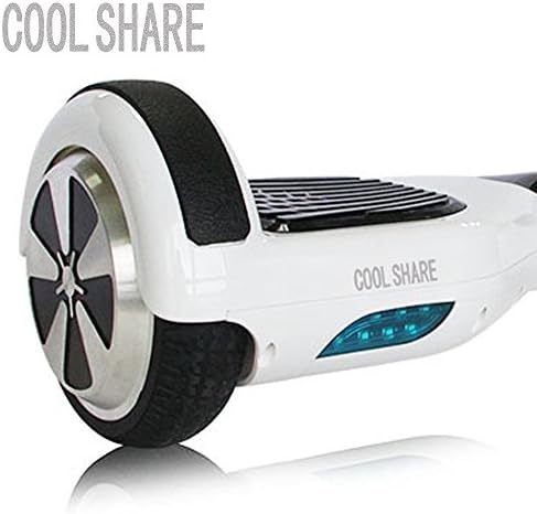 Coolshare Two Wheels with LED Light Mini Smart Electronic Unicycle Intelligent Monocycle Self Balance Drifting Scooter Board Personal Adult Transporter For Children Teenager White