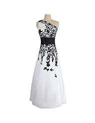 Applique Fitted Taffeta  One Shoulder  Ball Gown Evening Dress 