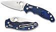 Spyderco Manix2 Translucent Blue FRCP PlainEdge Knife
