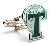 Tulane Green Wave NCAA Logo'd Executive Cufflinks w/ Jewelry Box (1 Pair)