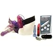 Fetish Fantasy Rabbit Pearl Strap-On Vibrator Adult Anal Sex Toy Kit
