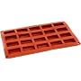 World Cuisine Non-Stick Silicone Mold, Rectangular, Financier