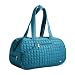 Teal Blue Lug Tugboat Mini Duffel Bag: drawstring inside bag