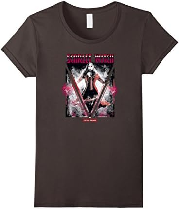 Women's Scarlet Witch Shirt - Civil War Scarlet Witch Graphic T XL Asphalt