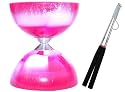 HB Lava Tek Medium Diabolo in Pink with Henry's Aluminium Handsticks