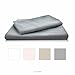Linenspa Brushed Microfiber Ultra Soft Bed Sheet Set - Wrinkle Resistant - Twin Size - Stone