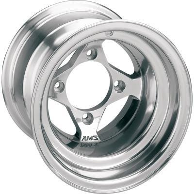 AMS Polished Cast Aluminum Front Wheel - 10x5, 