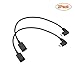 Seadream Angled USB-C Cable, 2Pack 1 Foot Angled USB3.1 USB-C Type C Male to Female Extension Charging Cable for Apple MacBook 12 inch, Google Chromebook,Nintendo Switch