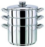 Stellar 8000 20cm Multi-Pot 2 Steamers S/S Lid  from Horwood Homewares