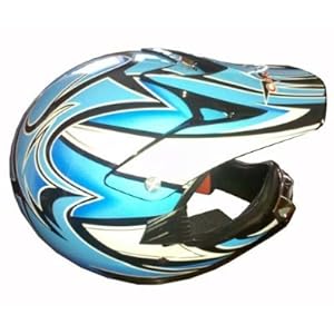 Youth Kids DOT Approved Motorcross ATV Dirt Bike Helmet Black Medium