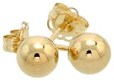 10k Yellow Gold 5mm Ball Stud Earrings