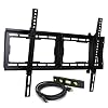 VideoSecu Tilt TV Wall Mount Bracket for Most 23"- 65" LCD LED Plasma TV Flat Panel Screen with VESA 200x100 to 600x400mm, Bonus 10 ft HDMI Cable and Magnetic Bubble Level BBM