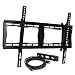 VideoSecu Tilt TV Wall Mount Bracket for Most 23"- 65" LCD LED Plasma TV Flat Panel Screen with VESA 200x100 to 600x400mm, Bonus 10 ft HDMI Cable and Magnetic Bubble Level BBM