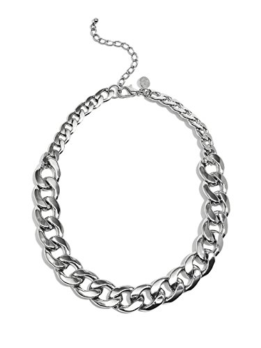 G by GUESS Women's Silver-Tone Oversized Chain Necklace