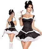 4 Piece Flirty Fifi Sexy French Maid Halloween Costume