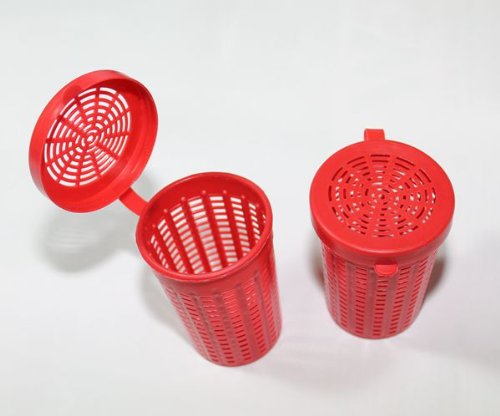 Kathy Mall 2pcs Traps Red Vented Bait Cup Plastic Bait Cage Cage Cup Kathy Mall 2pcs Traps Red Vented Bait Cup Plastic Bait Cage Cage Cup