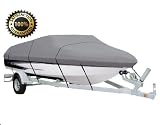 SUPER QUALITY TRAILERABLE BOAT COVER SIZE: 17'-19' Center Console Boat with a Beam Width up to 98