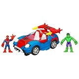 Playskool Super Hero Squad Deluxe Vehicle - Hovercar Vs Spiderman
