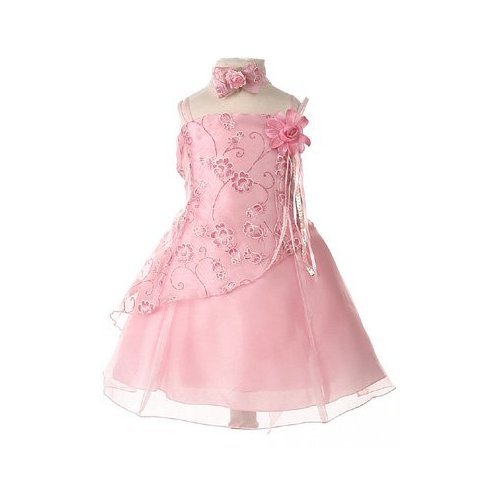 External hard drive:Baby Easter Dresses - Pink Crystal Organza with Matching Headband (0/3M - 18M) NEW (6 Months)