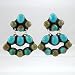 Rocki Gorman Chandelier Earrings in Sterling Silver and Turquoise, #9094