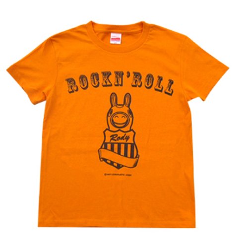 ロディ ROCK'N ROLL Tシャツ オレンジ ： キッズ110