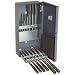 Alvord Polk 127-S-20 High-Speed Steel Chucking Reamer Set, Straight Flute, Uncoated Finish, 14-Piece, 1/8 Inch - 1/2 Inch Dowel Pin Sizes