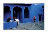  : Jodhpur India (Blue) 1996 by Steve Mccurry. Art Print Poster 27.5 inches width by 19.5 inches height. Highest Quality Art Poster Print